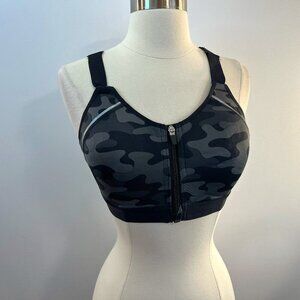 Layer 8 Women's Max Support Racerback Camo Sports Bra - Size Medium (34-36B/C)